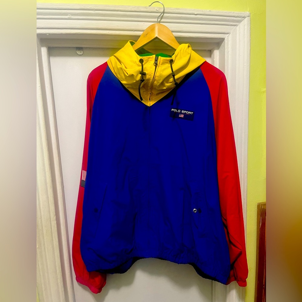 Polo Sport Ralph Lauren Color Blocking Jacket Retro Men’s Large NWT Y2K